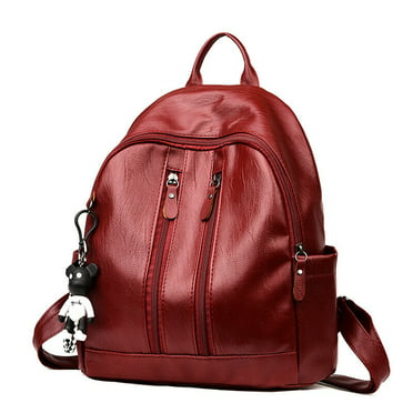Woman Anti-theft Backpack Bag Casual Wild Soft Leather Dual-use Backpack SG
